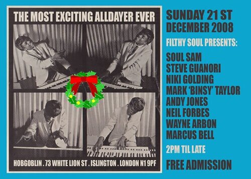 filthy soul alldayer - free admission - 21st december