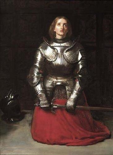 joan of arc at prayer- john everett millais