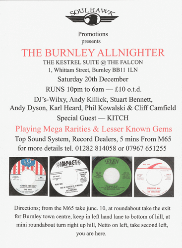 the burnley allnighter - saturday 20th december