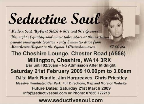 seductive soul february 21st 2009 cheshire lounge