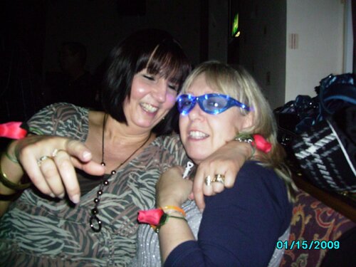 karen & flashing glasses now