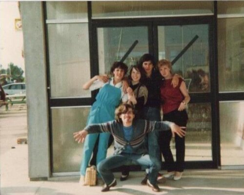 denise, sue,tony,d,& baggy dave cleethropes july 82