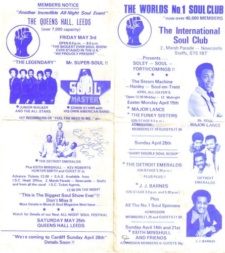 flyer international soul club