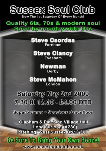 sussex soul club - patching, may 2nd