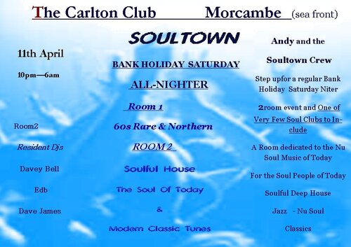 11th april morcambe flier