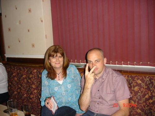 debbie and mr brennan after several whiskeys..lol