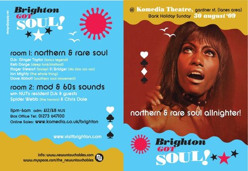 brighton got soul allnighter bank hol sunday 30/8