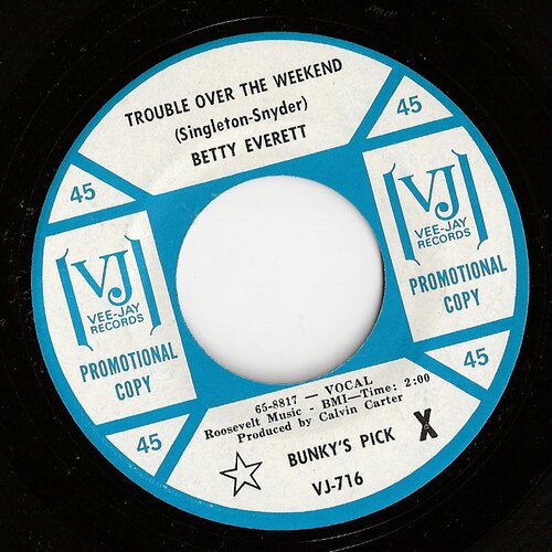 vee jay - betty everett - totw