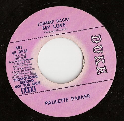 duke d - paulette parker