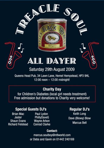 treacle soul alldayer @queens head,hemel hempstead