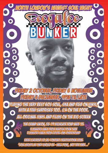 boogaloo bunker, highgate, london nw5 fri oct 2