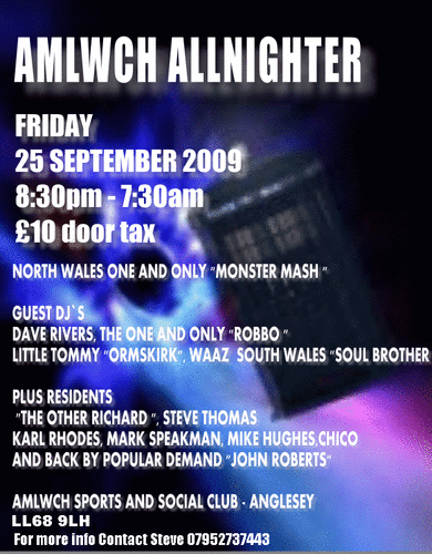 amlwch allnighter friday 25th sep