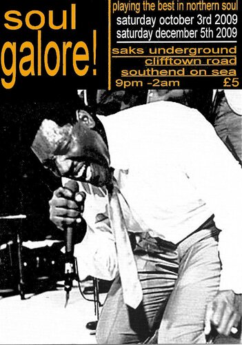 soul galore - new bi-monthly soul nite starts oct. 3rd