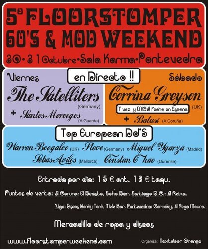 5th floorstomper 60s & mod weekender - pontevedra spain