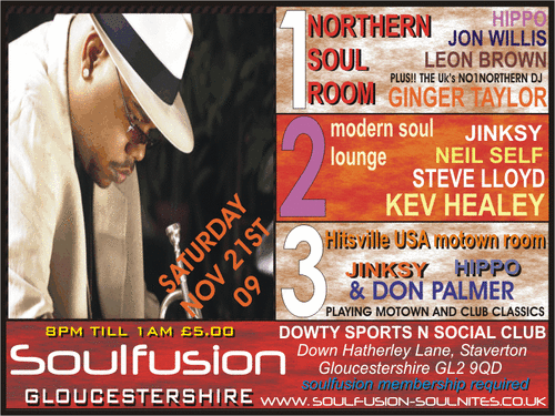 saturday 21st november soulfusion gloucestershire