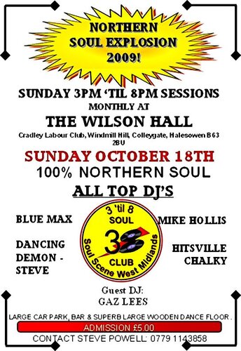 soul explosion - wilson hall all-dayer sunday