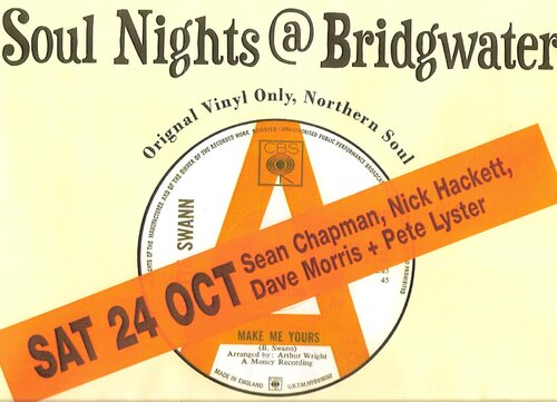 soul nights @ bridgwater  sat 24th october