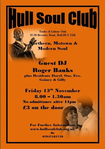 hull soul club 13th november