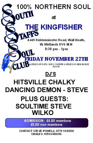 the kingfisher - friday 27th nov