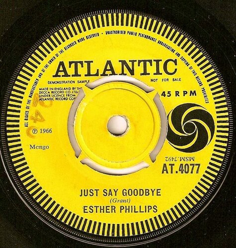 esther philips - just say goodbye - atlantic dj at 4077