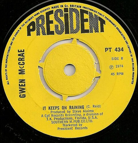 gwen mccrae it keeps raining president pt434