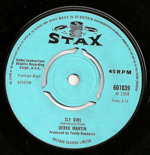 derek martin - sly girl - stax 601039