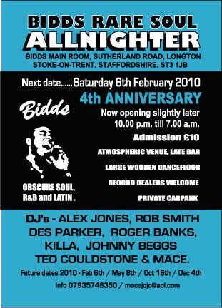 bidds niter - saturday feb 6th