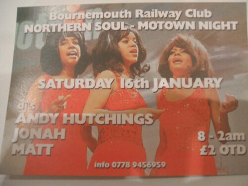 b'mth railway club 16th jan