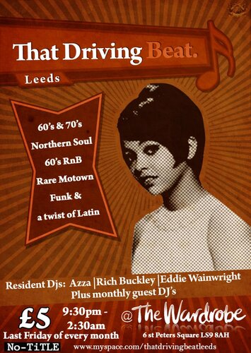 that driving beat, leeds - 29th jan @ the wardrobe **guest dj - flanny