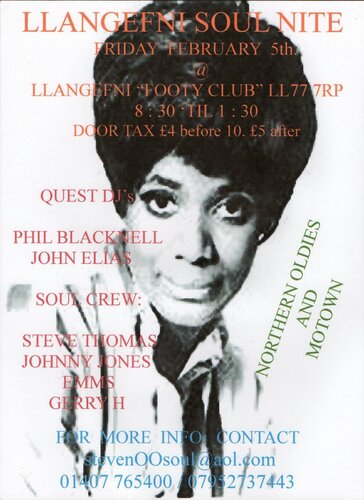 llangefni soul nite