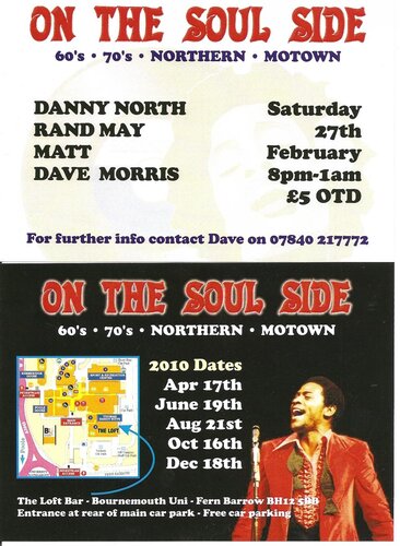 on the soul side @ the loft bar bournemouth uni feb 27th