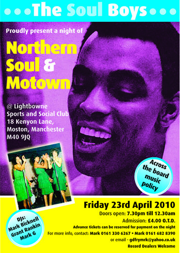 the soul boy's northern and motown night april 23rd 2010