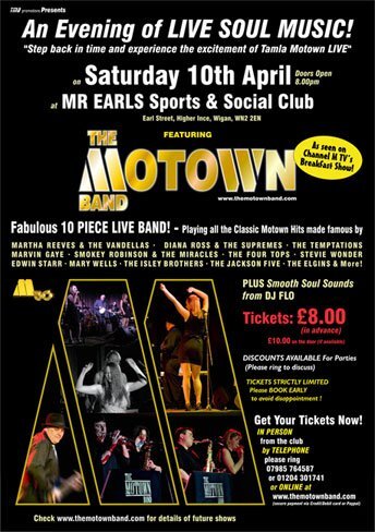 an evening of live motown in wigan