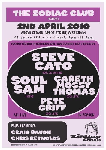 the zodiac club wrexham steve cato / soul sam