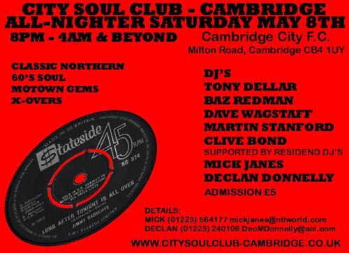 city soul club, cambridge