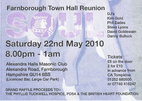 farnborough town hall soul re-union