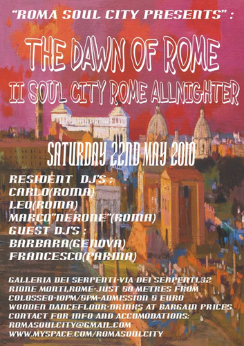 the dawn of rome - ii rome soul city allnighter