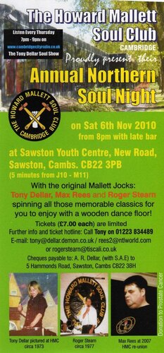 howard mallett club cambridge - annual soul night