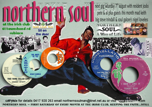 northern soul at the irish club, subiaco, western australia