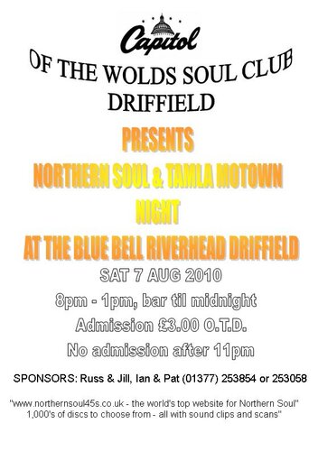 driffield soul night