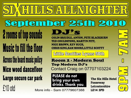 sixhills allnighter 25/09/10