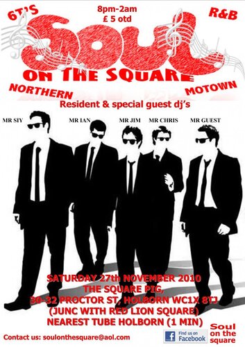 soul on the square, holborn 27th nov