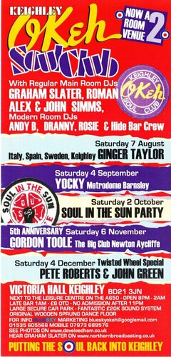 keighley okeh soul club 5th anniversary sat 6 nov