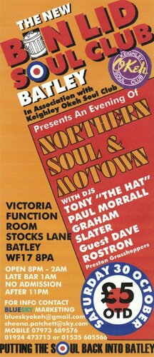 the new bin lid soul club batley sat 30 oct