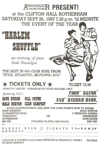 harlem shuffle @ clifton hall , rotherham