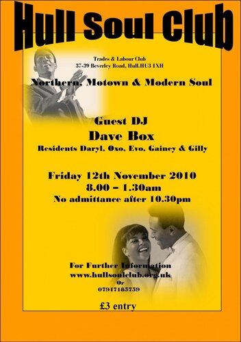 hull soul club 12th november