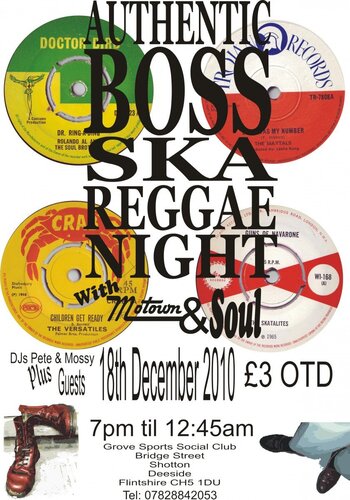 authentic boss ska reggae soul & motown nite