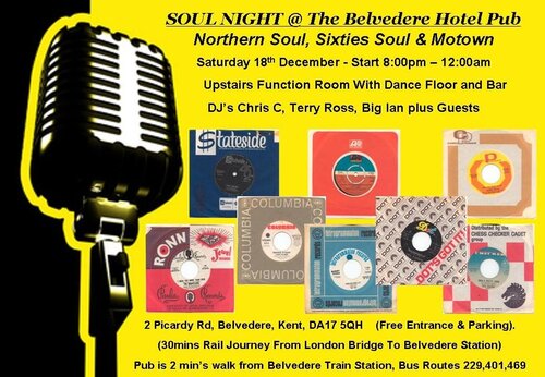 n.soul sat 18th dec @ belvedere da17 5qh