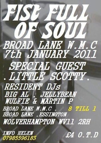 a fist full of soul @ broad lane wmc friday 7th jan