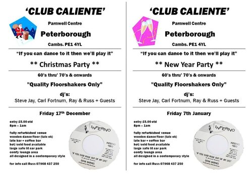 peterborough soul night - fri 17 dec & fri 7th jan